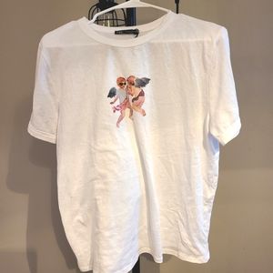 Zara graphic Tee Angels Size L